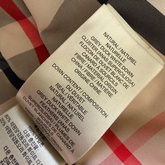 Burberry Brit quilted down puffer coat army green dark olive size Small - Picture 13 of 16